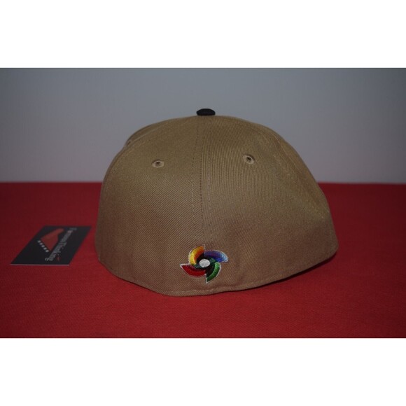 New Era Mexico WBC Baseball Hat Gold Mocha 59Fifty RARE STYLE NPB LMB MLB LMP - Picture 4 of 9